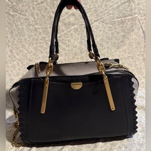 Coach Whipstitch Handbag | Navy & Grey